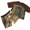 Rebel Minds shorts set - Weeping Liberty Nylon - brown