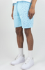 Rebel Minds Shorts - Washed Rinestone - light blue