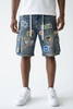 Noble Apparel Shorts - Super Star Premium Denim Shorts - Vintage - (NB-7704)