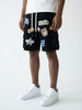 Noble Apparel Shorts - Super Star Premium Denim Shorts - Space Black - (NB-7703)