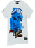 Offbeat T-Shirt - Resilience - White And Blue - O1ST16