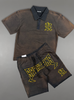 Rebel Minds Short Set - Spartans Washed Polo - Rust - 610-11626