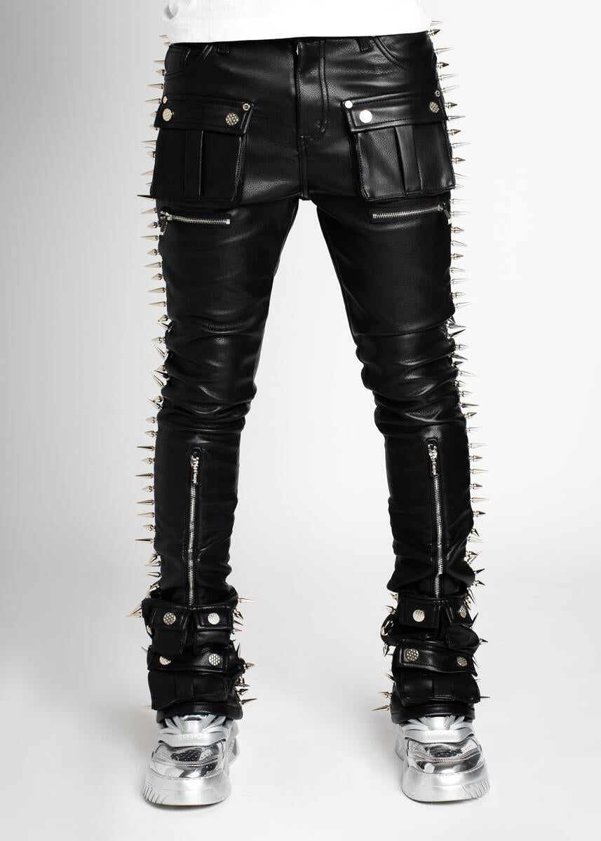パンツ GUAPI / ALL BLACK SPIKES DENIM 28 All Black Spikes Denim – GUAPI CLOTHING FZ-LLC