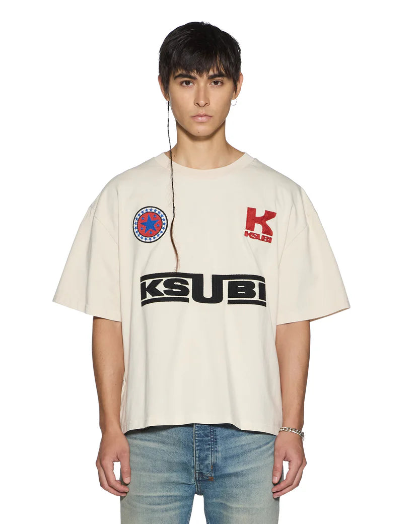 Ksubi T-Shirt - Zoom Halen SS Tee ECRU - MPF26TE008 – Vengeance78