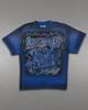 First Row T-Shirt - Faith Dealer Graffiti Tee - Royal - FRT2267