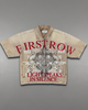 First Row Jacket - Canva W/Studs - Khaki - FRH3005