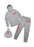 Pg Apparel Sweatsuit - Street Dept - Grey With Red