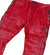 Vegan Leather Jeans w/ Multi Zippers Red by Vicious - 3