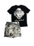 Rebel Minds Short Set - Rebel Life - Black And Grey - 151-931