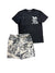 Rebel Minds Short Set - Rebel Life - Black And Grey - 151-931