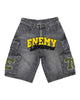 NME Shorts - Black Wash - SPR-01