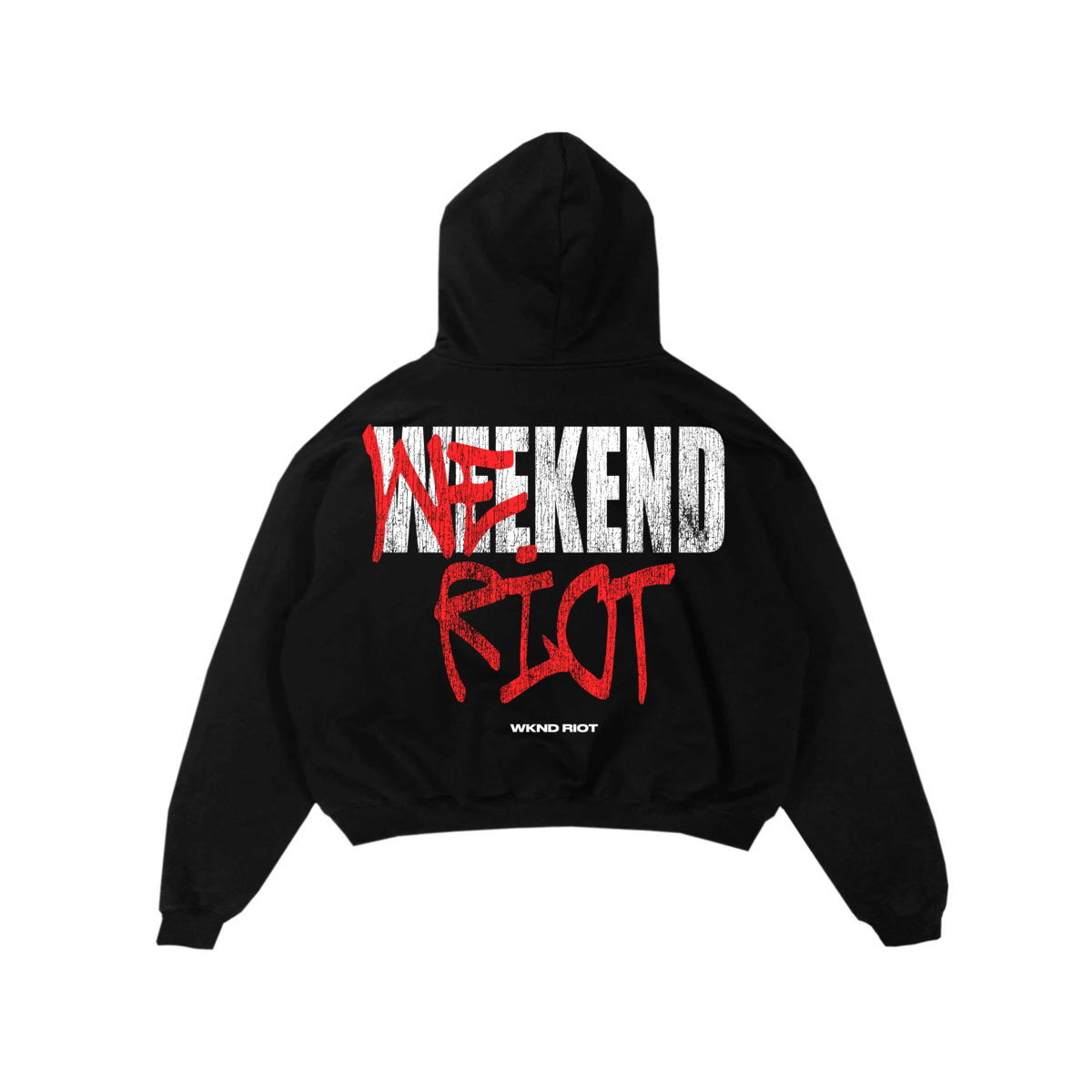 Wknd Riot Hoodie - Wknd Skull - Black – Vengeance78