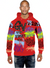 George V Hoodie - Branded Graffiti - Red - GV2609