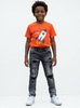Disaster Juniors Jeans - Kids Ultra Stretch Denim - Grey Blk Rips - DZTR-K-002