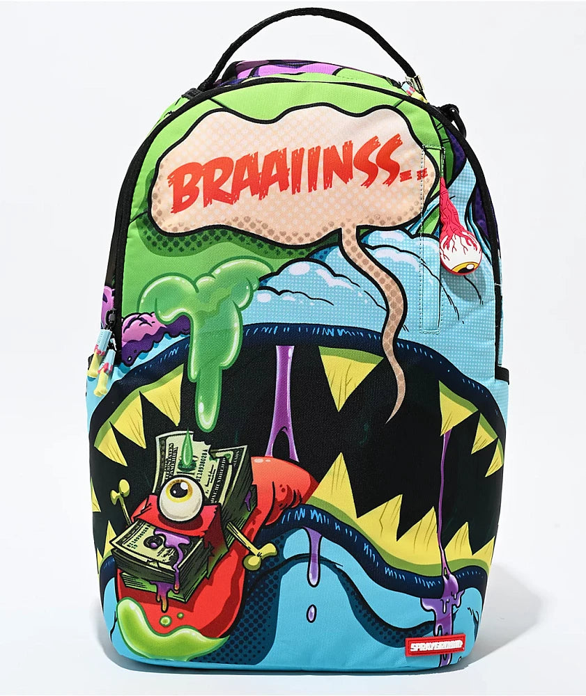 Sprayground Backpack - Blue Zombie Shark DLXSR - Multi - B6772