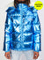 Vengeance of Cincy Puffer Jacket - Metallic Blue and Orange