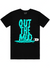 Pg Apparel T-Shirt - Out The Mud - Black And Teal - MUD100