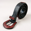 DNA Belt - Black With Red Rhinestones - 69