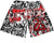 Lost Hills Shorts - Black Red & White  - LH30010