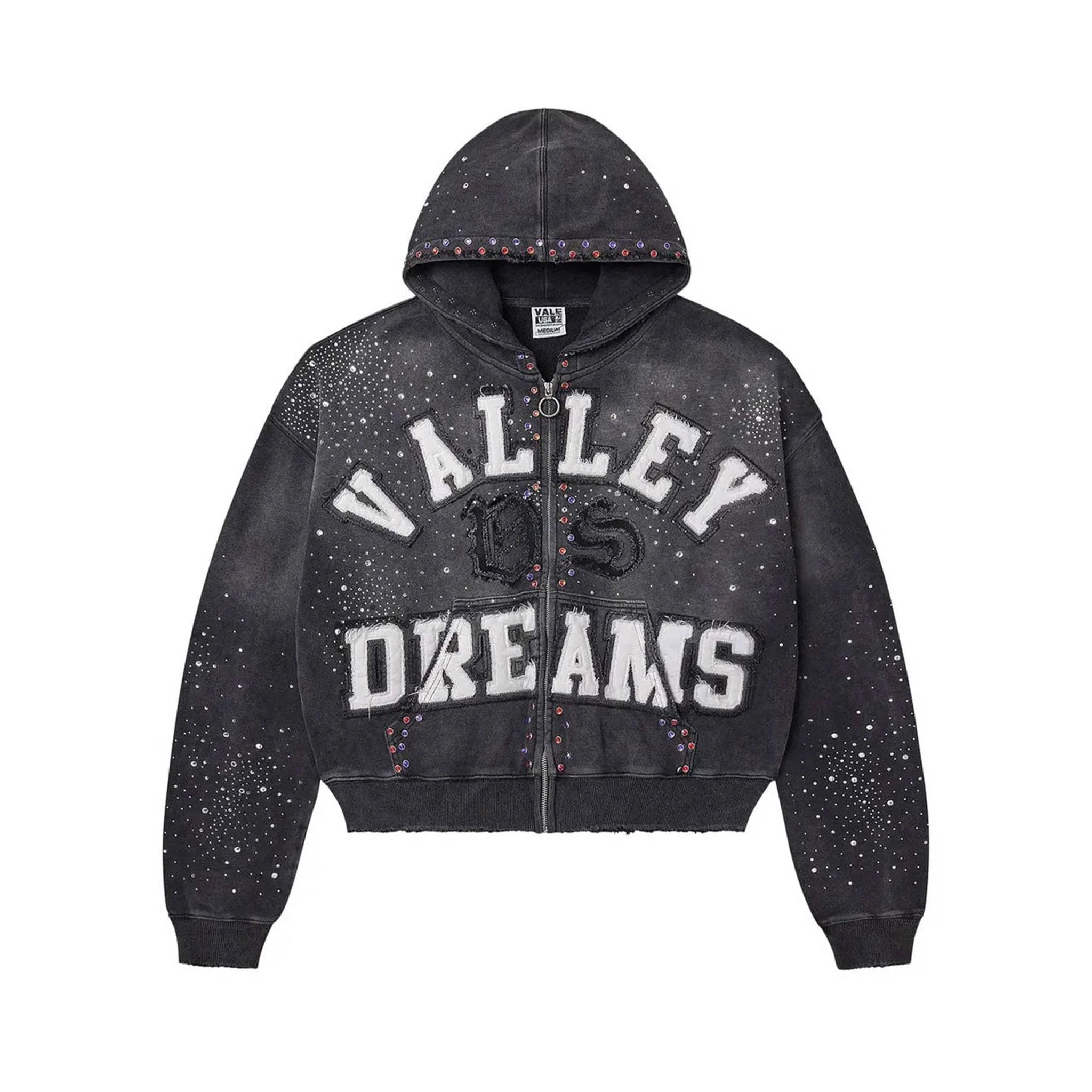 Valley Hoodie - Classico Zip Up - Black - VF_CZU – Vengeance78