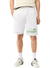 Lacoste Shorts - Contrast Branding Fleece Shorts - White-001  - GH5638