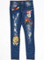 Motive Denim Jeans - Graffiti - Blue - M60