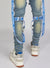 LNL Jeans - Straps - Mid Blue And Royal Blue - LLCDP0925562