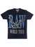 Rawyalty T-Shirt - World Tour - Black With Blue