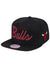 Mitchell & Ness Snapback - Foundation Script NBA Chicago Bulls - Black And Red - MM19145