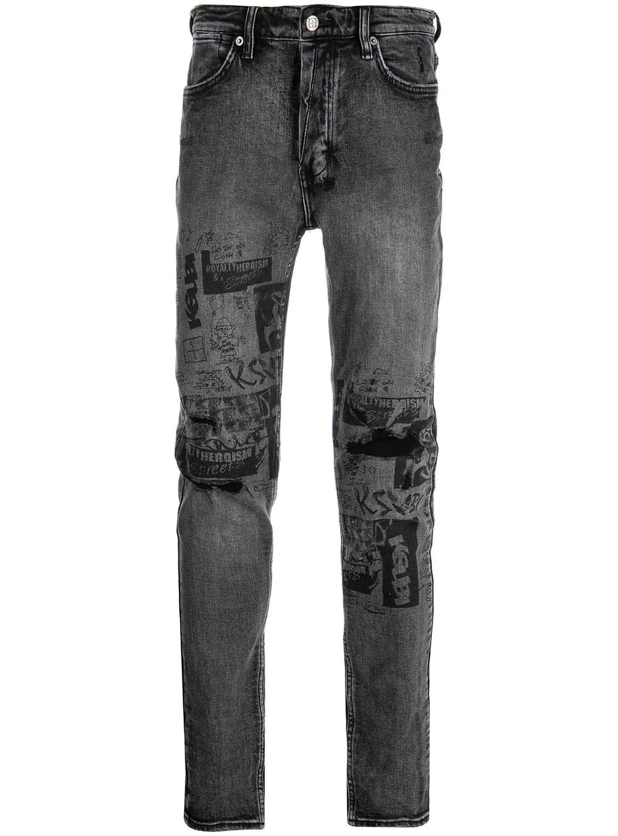 Ksubi Jeans Van Winkle Mash Up Grey MPD22DJ039 Vengeance78