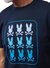 Psycho Bunny T-Shirt - Barker Graphic Tee - Navy - B6U141Y1PC