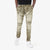 Copper Rivet Jeans - Washed Hidden Pocket - Olive