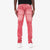 Copper Rivet Jeans - Washed Hidden Pocket - Red