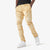 Copper Rivet Jeans - Washed Hidden Pocket - Khaki