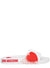 Love Moschino Women Slides - White With Heart