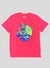 Psycho Bunny T-Shirt - Balden Graphic - Azalea Pink - B6U606T1PC