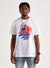 Psycho Bunny T-Shirt - Balden Graphic - White - B6U606T1PC