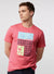 Psycho Bunny T-Shirt - Bevans Graphic - Azalea Pink - B6U608T1PC