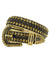 DNA Belt - Stones - Black Leather With Black And Gold - 312