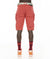 Cult Of individuality - CARGO SHORT RIDGED /W BELT IN CORAL