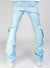 Kloud9 Leather Pants - Stacked Pockets - Sky Blue - P23660