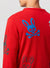 Psycho Bunny Sweatshirt -  Lacomb All Over Bunny - Red - B6E169W1CO