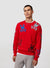 Psycho Bunny Sweatshirt -  Lacomb All Over Bunny - Red - B6E169W1CO