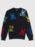 Psycho Bunny Sweatshirt - Lacomb All Over Bunny - Black - B6E169W1CO