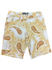 Rebel Minds Shorts - Paisley Satin - Khaki - 131-793
