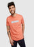Psycho Bunny T-Shirt - Rushup Reflective Tee - Neon Coral - B6U201N1PC