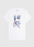 Psycho Bunny T-Shirt - Waverly Graphic Tee - White - B6U750U1PC