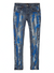 Purple-Brand Jeans - Mid Rise Slim - Vintage Indigo Blue - P002