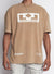 LNL T-Shirt - Beckman - Oversized - Tan And White - 105