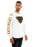 George V Sweatshirt - Branded Sleeves - White - GV2404